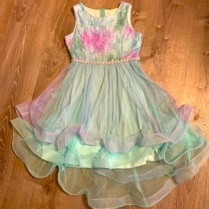 NWOT-Beautiful Layered Skater Dress